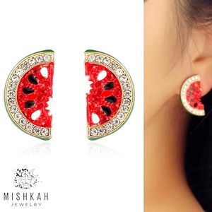 Just In🍉Rhinestone Watermelon  Stud Earrings